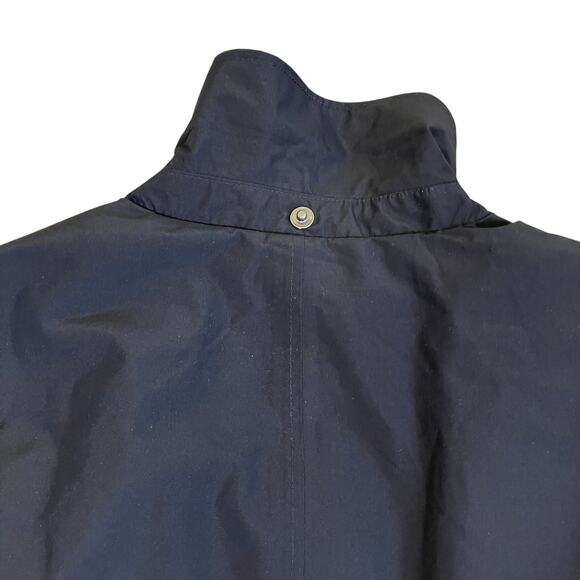 Lands’ End Wmns XL Black Long Trenchcoat Removable Insulation Polyester Read! - Picture 14 of 16